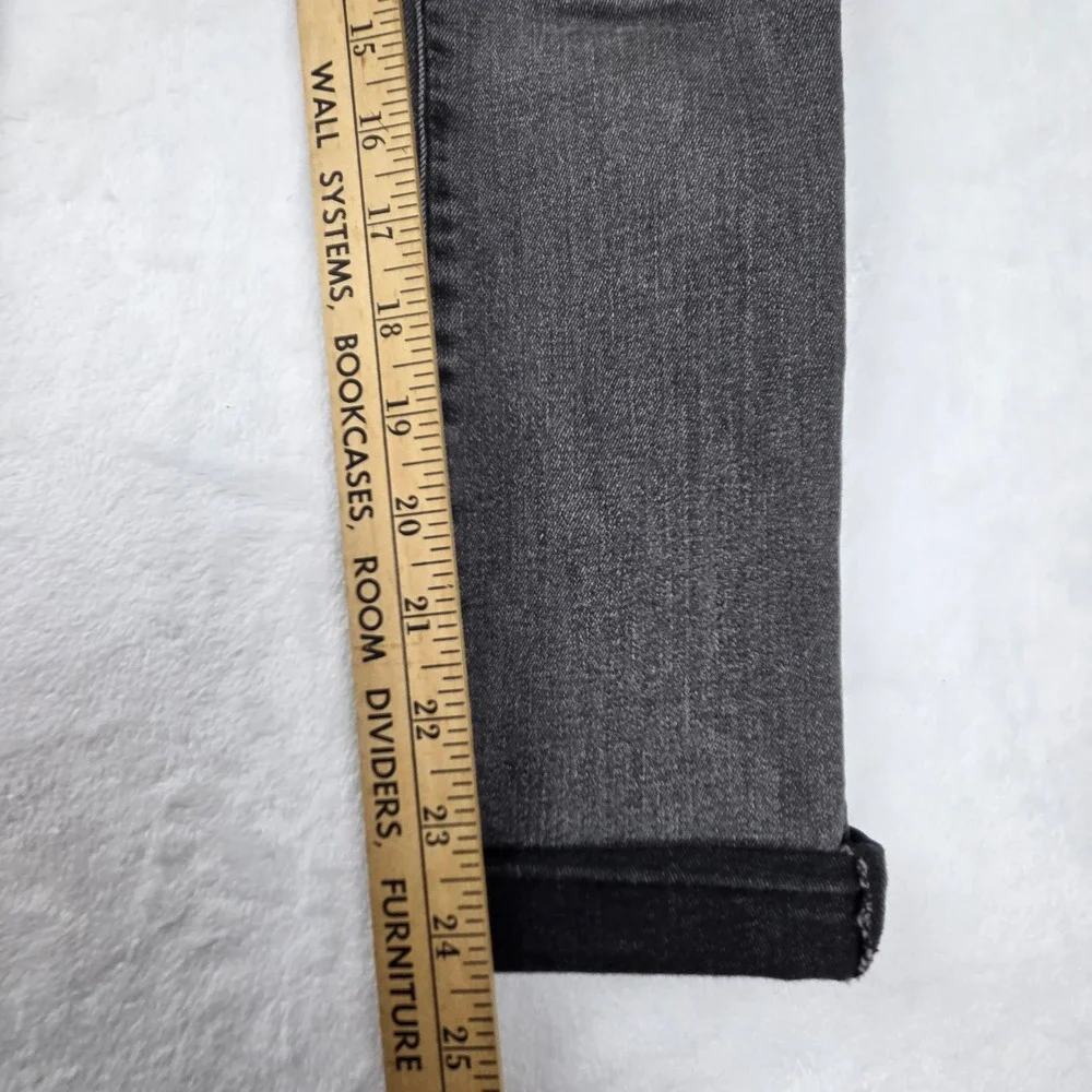 Everlane Womens 25 Tall Charcoal Gray High Rise Skinny Jeans‎ Denim RN139393